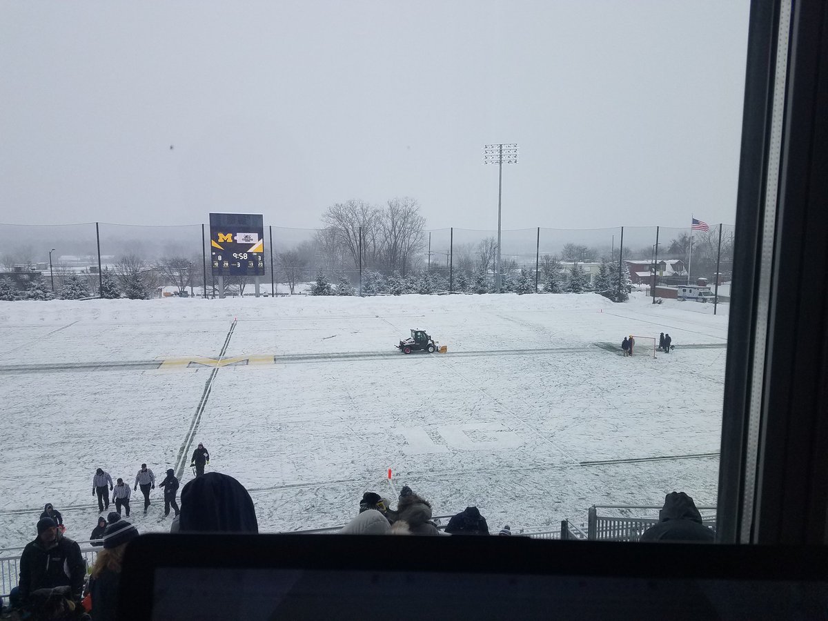 We've got a zamboni sighting at a lacrosse game! @UMichLacrosse leads 8-3 at half time. Tune in for the second half at http://wcbnsports.org or search, "WCBN Sports" on YouTube