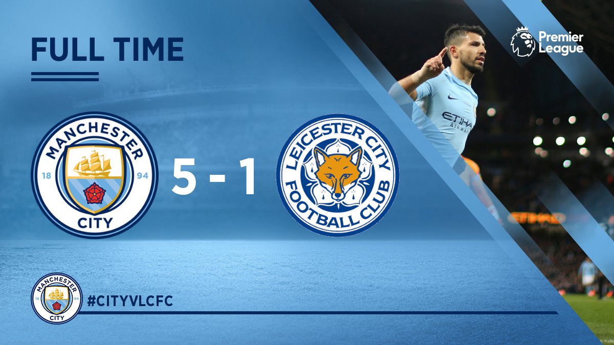 Chấm điểm kết quả Manchester City 5-1 Leicester City