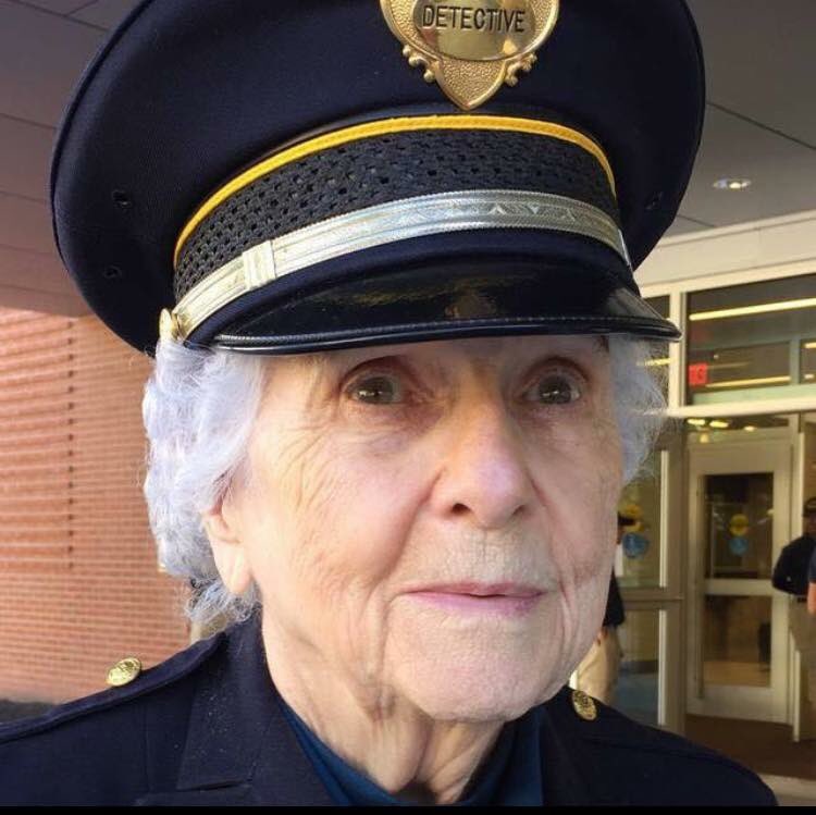 OKCPD's tweet photo. Best wishes to Ms. Jean Latham as she celebrates her 90th birthday today! She is one of the original five female police officers hired by the department &amp; longest serving member of the honor guard. Happy Birthday!! 🎂🎈🎉 https://t.co/0dczBCjMkB