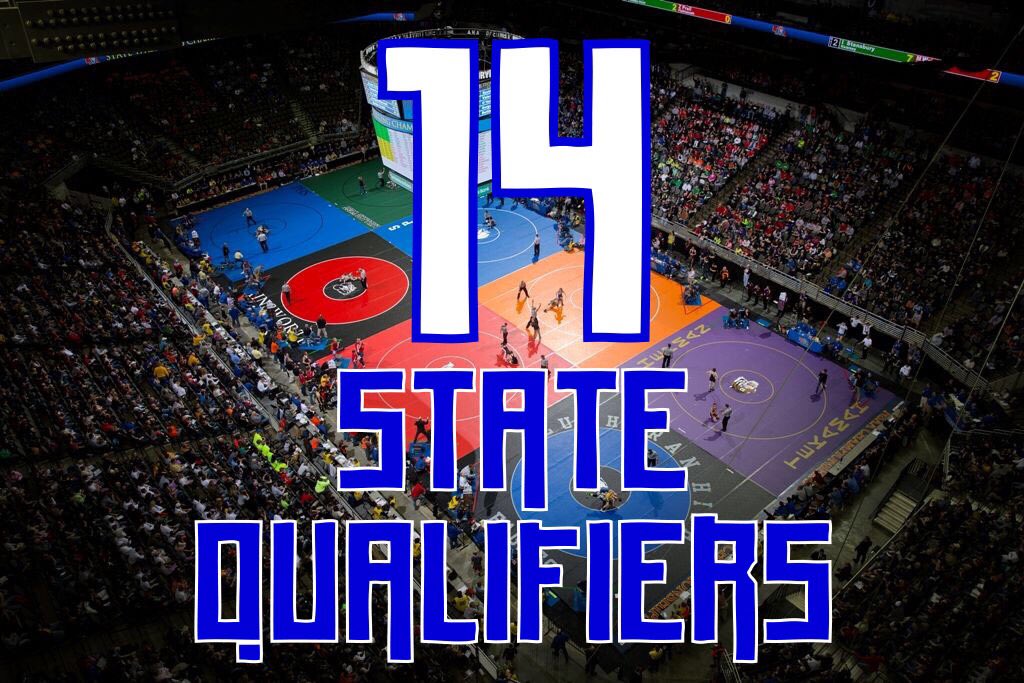 EastWrestling's tweet photo. ALL THE SPARTANS ARE GOING TO STATE!!!! First time in school history!!!!! https://t.co/gZs4FE6UHt