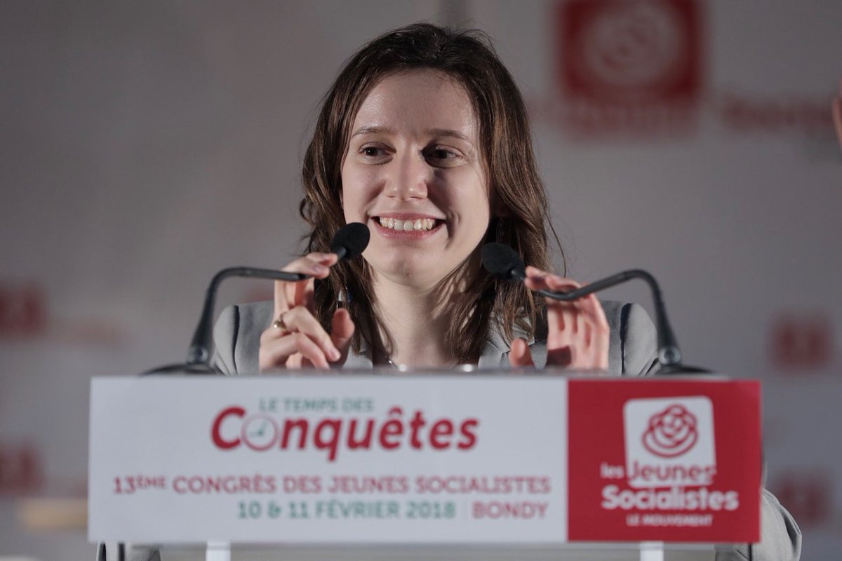 Ce soir, @roxanelundy est élue nouvelle Présidente des <a href="/JeunesSocialist/">Les Jeunes Socialistes</a> #CongresJS #LeTempsDesConquetes