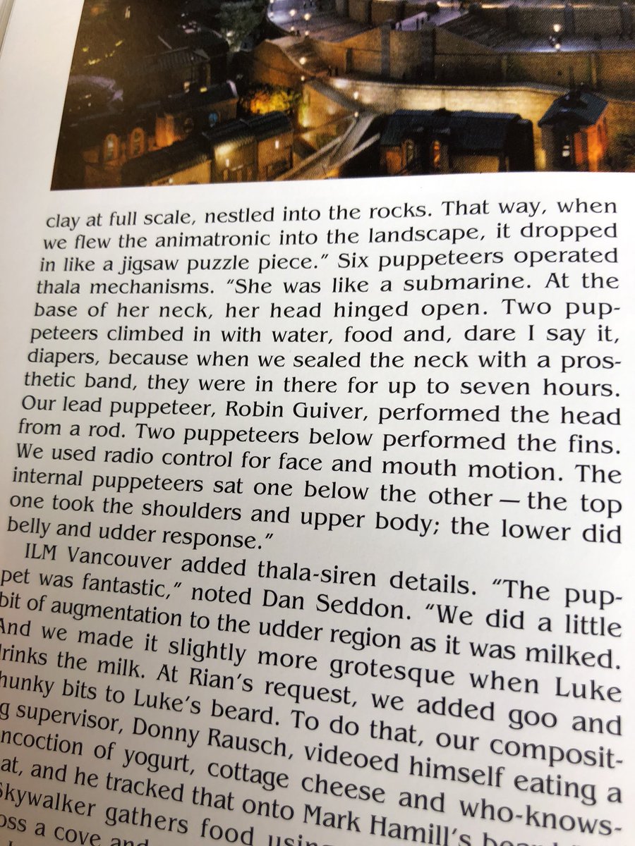 That green milk alien from The Last Jedi? Operated by puppeteers in diapers. Oh <a href="/rianjohnson/">Rian Johnson</a>, you monster.