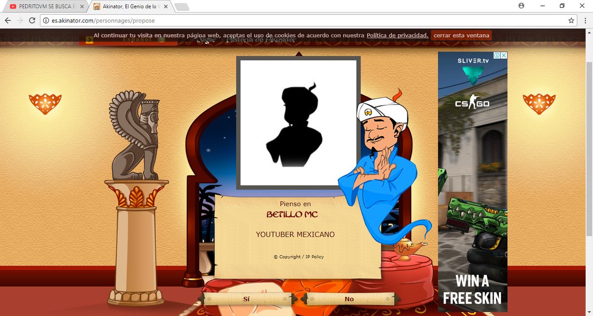 AxelGomezRamos's tweet photo. @betillo01_gamer te busque en el akinator weyy https://t.co/6SSif7jjcB