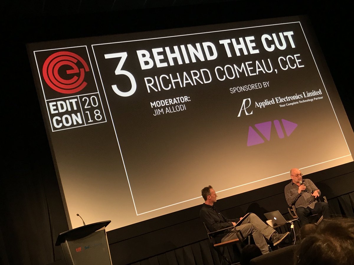 LA_MichaelK's tweet photo. Canadian Film Editor, Richard Comeau, CCE, is known for editing for film, tv and even video games. #editcon2018 #CCE #avid @avidtechnology @cceditors https://t.co/QsDbyFotFl