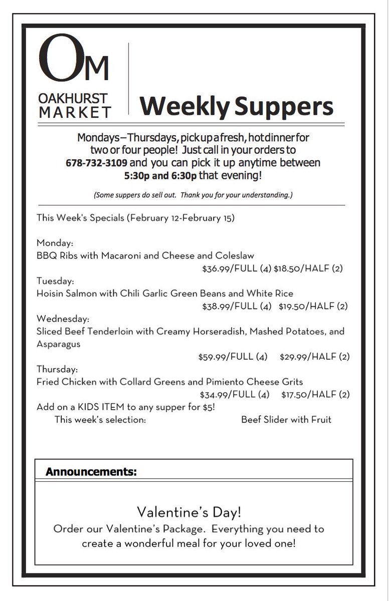 Oakhurst Market (@oakhurstmarket) on Twitter photo 