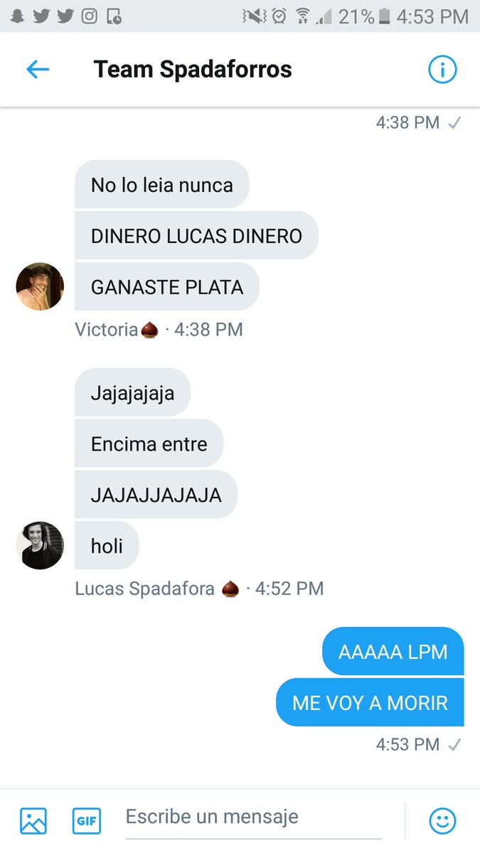 spadaforrosquad's tweet image. -hablemos de plata asi @LucasSpadafora entra al chat: paso esto
-@vigevanixspadaf