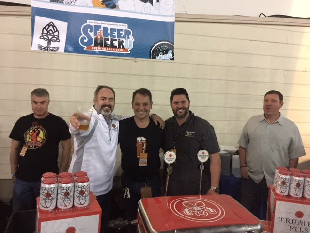 Hanging out with the guys from Trumer Pils USA at the SFBEERWEEkK Gala and yes we have them on tap for beer week. #publichouse #trumerpils #craftbeer #atandt