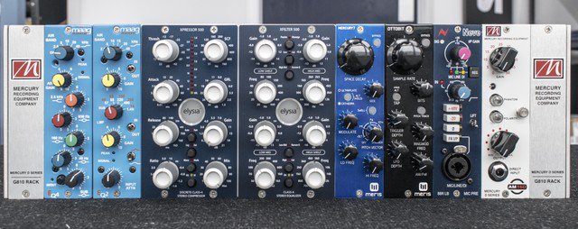 Studiocare's tweet photo. #500series modules available on demo @studiocare
This Mercury D Series G810 High power 10 slot 500 series rack is fully loaded with
#Maag EQ2 and EQ4
#Elysia #Xpressor 500 #Xfliter 500
#Meris #Mercury7 #Reverb and #Ottobit #Bitcrusher
#Neve 88R LB #micpre
#Mercury AM16D #micpre https://t.co/fqGOLoQh9o