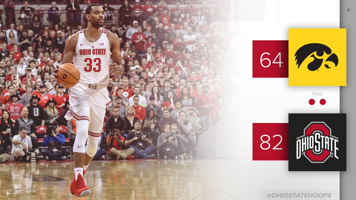 OhioStateHoops's tweet image. ✅ 18-point Win
✅ Sole Possession of First Place in the B1G
✅ Sold Out Crowd

Not a bad Saturday, Buckeye Nation!

#GoBucks