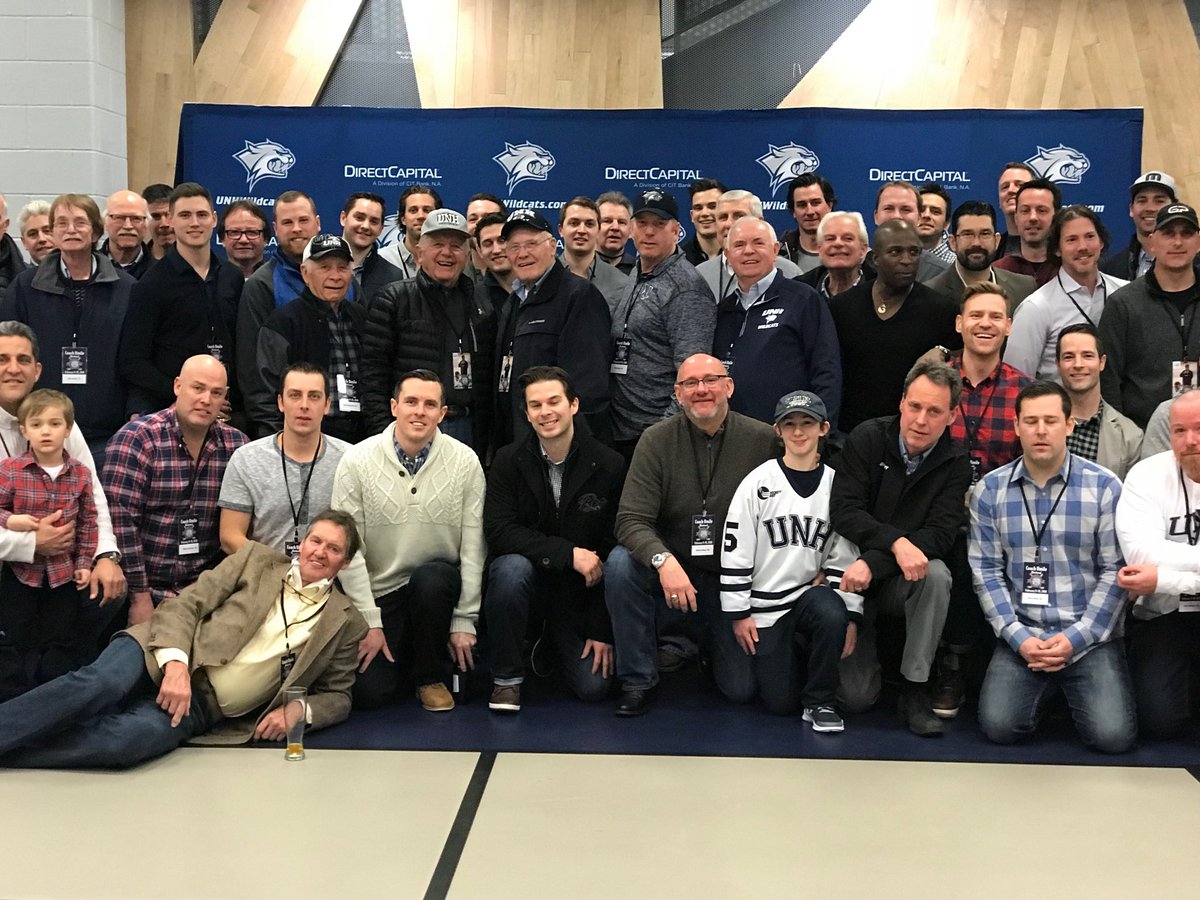 AeWildcat's tweet photo. Middle of shot...hockey alum reunion @UNHWildcats #CoachUmileWeekend https://t.co/IJPSmDXLMx