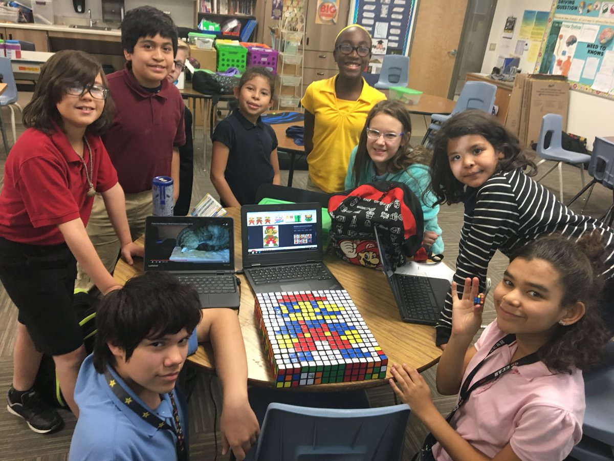 emillergifted's tweet photo. After School Club Fun #LairdSchool @TempeElementary @YouCanDoRubiks @GoogleCSFirst @ScratchEdTeam https://t.co/ijQy1nPGbl