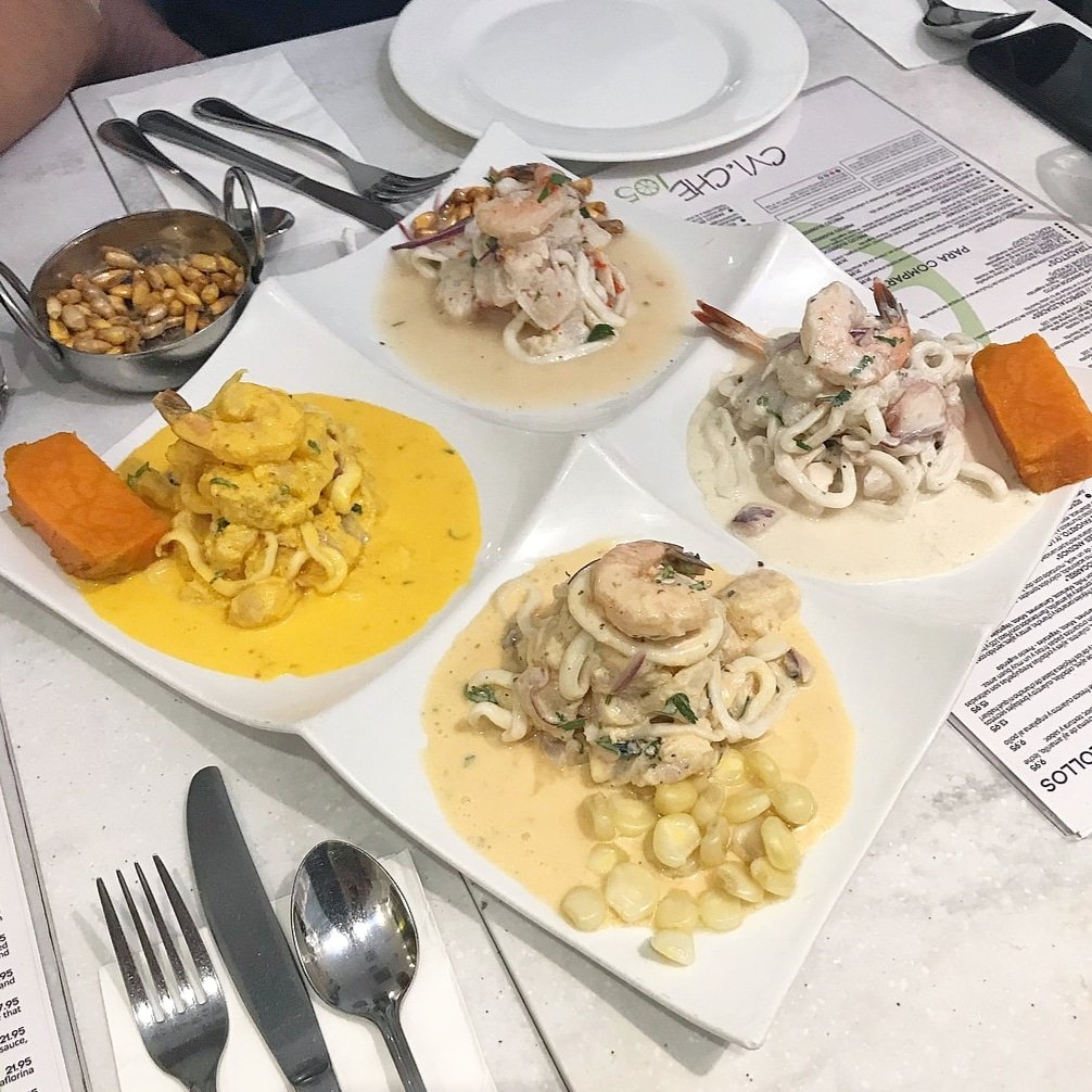 If you truly want to know what is the #CEVICHE105Experience all about, then try our Ceviche Tetra mixto, combining select seafood with our most popular sauces in one single sharing plate! #ceviche105 #cviche105 #miami #peruvianfood #miamifood #bestintown #seafoodheaven