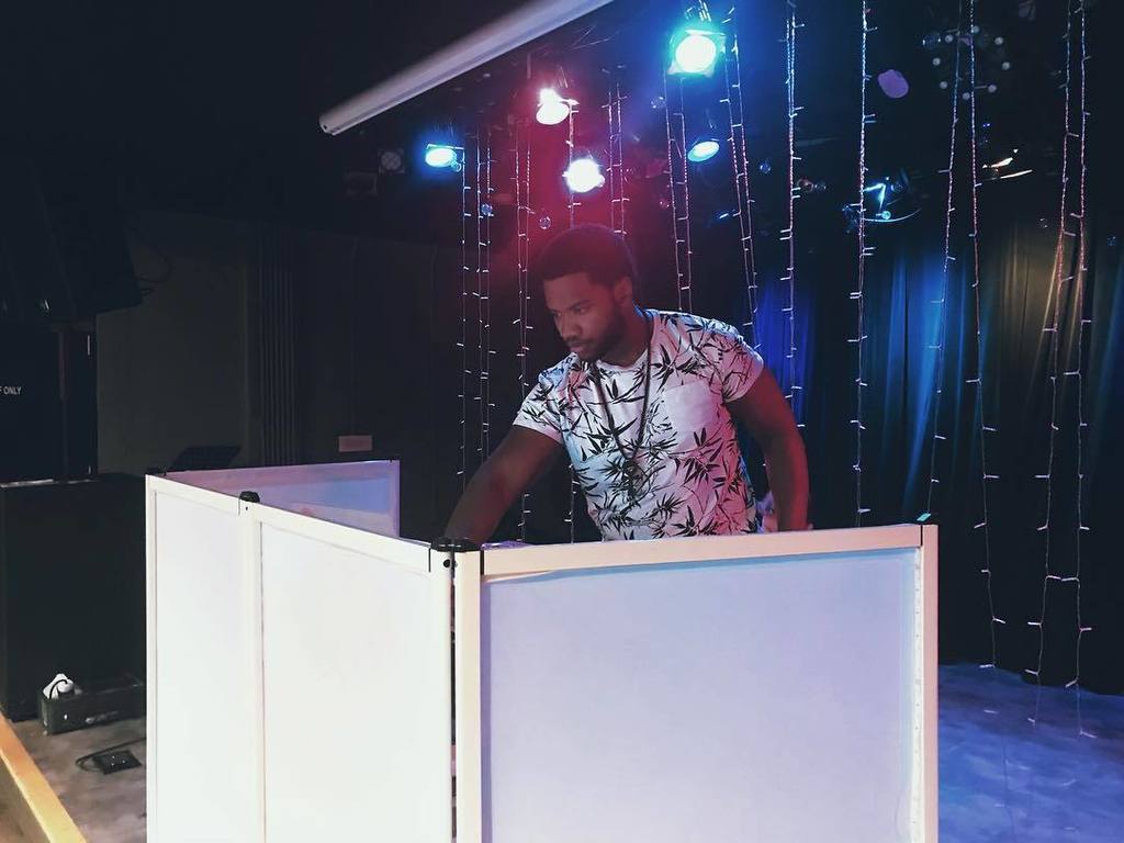 DJ Alley Oops getting ready for tonight! Come hang at Uptown at 9pm for beer, bison dip, and good tunes!