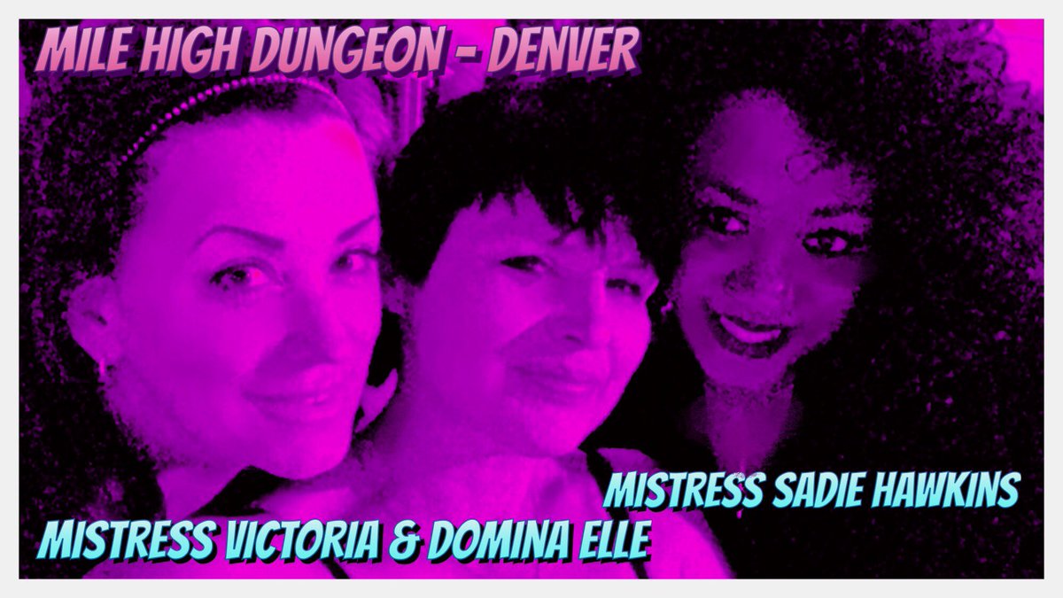 dominatrixcomix's tweet photo. @milehighmarx @domina_elle @GoddessSadie at @MileHighDungeon   #denver #dungeon #prodomme #femdom #dominatrix https://t.co/jkk9gIE5yr