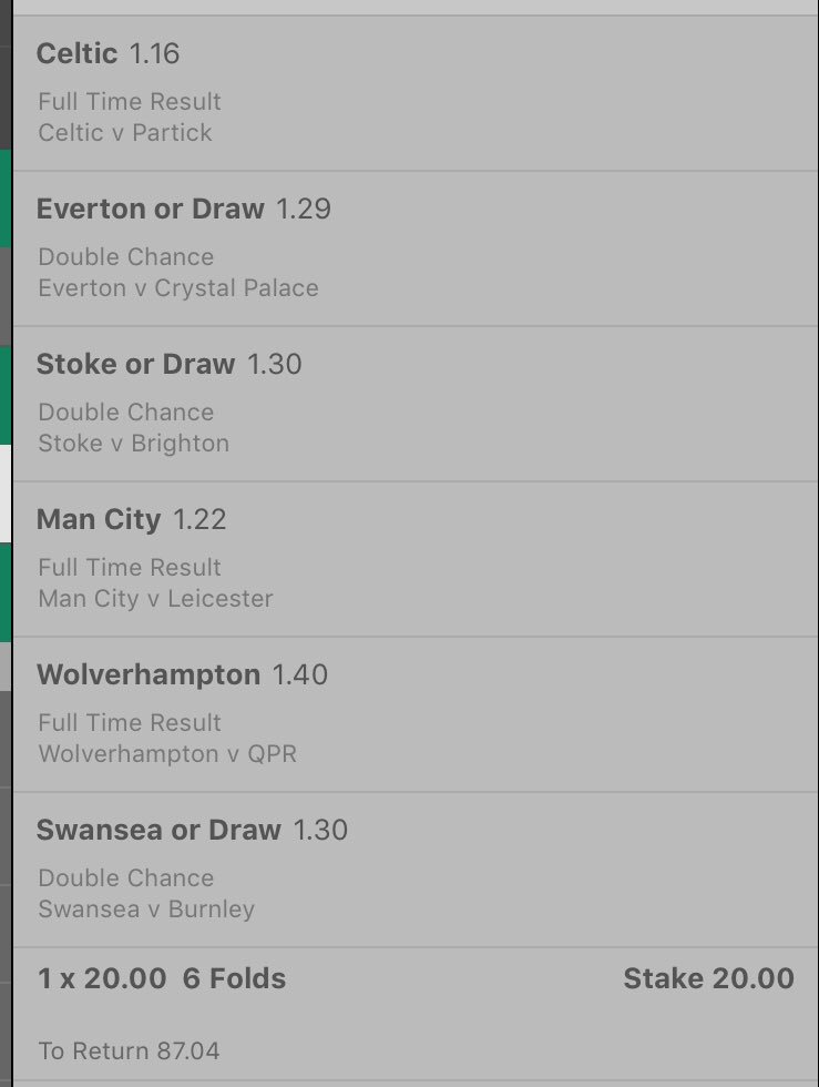 GentlemansWord's tweet photo. BOOOOOOOM!!!! 💣💣💣💣💣💣

The 6 fold lands convincingly, as Man City demolish Leicester to ✅ off the last selection

Absolute easy money and the profit train carries on to the next station 

🚂💷💷💷💷💷💷 https://t.co/HXzTSUf0bi