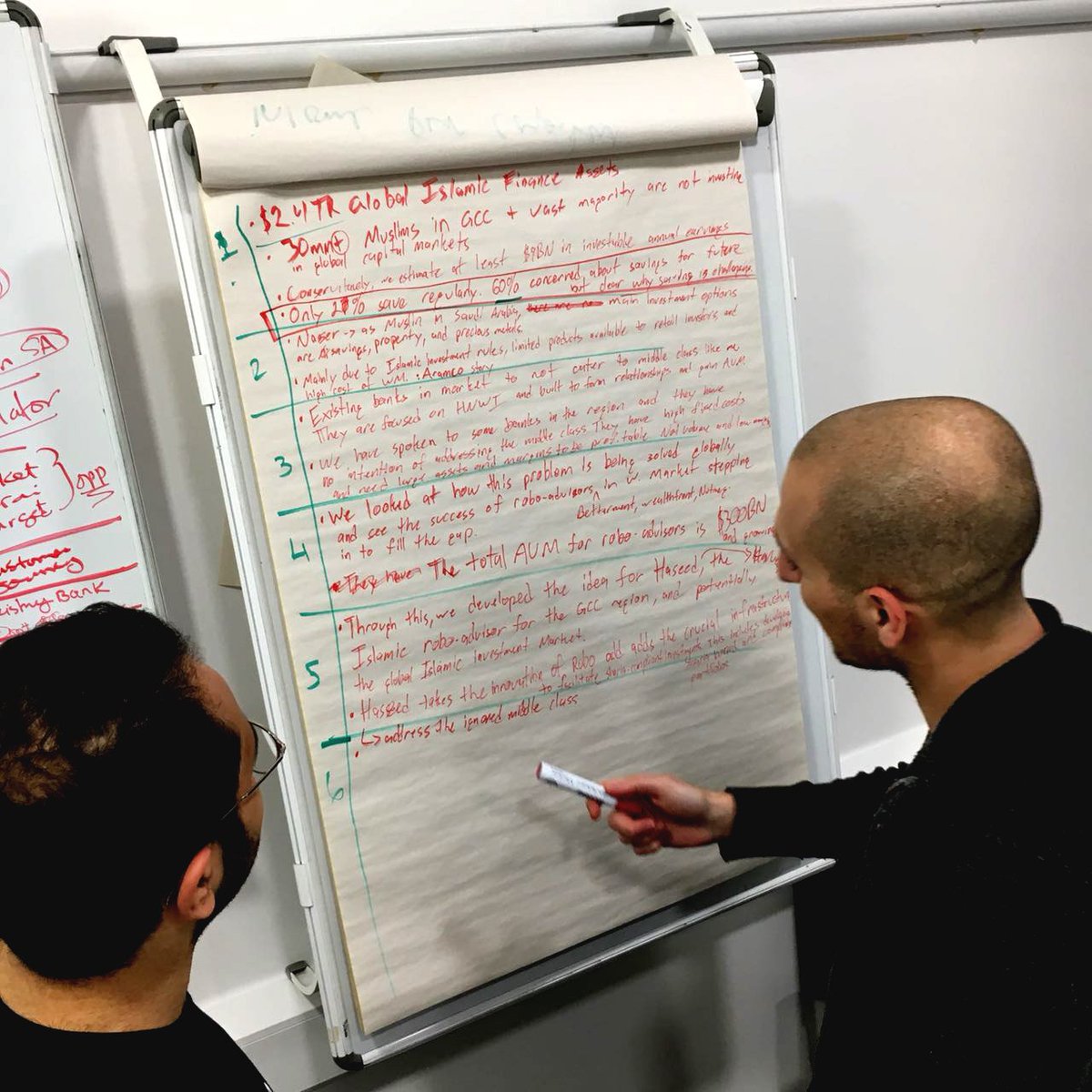 LBSHackathon's tweet image. Team 13 dissects their business model in great detail! #HackLBS #LSIIE