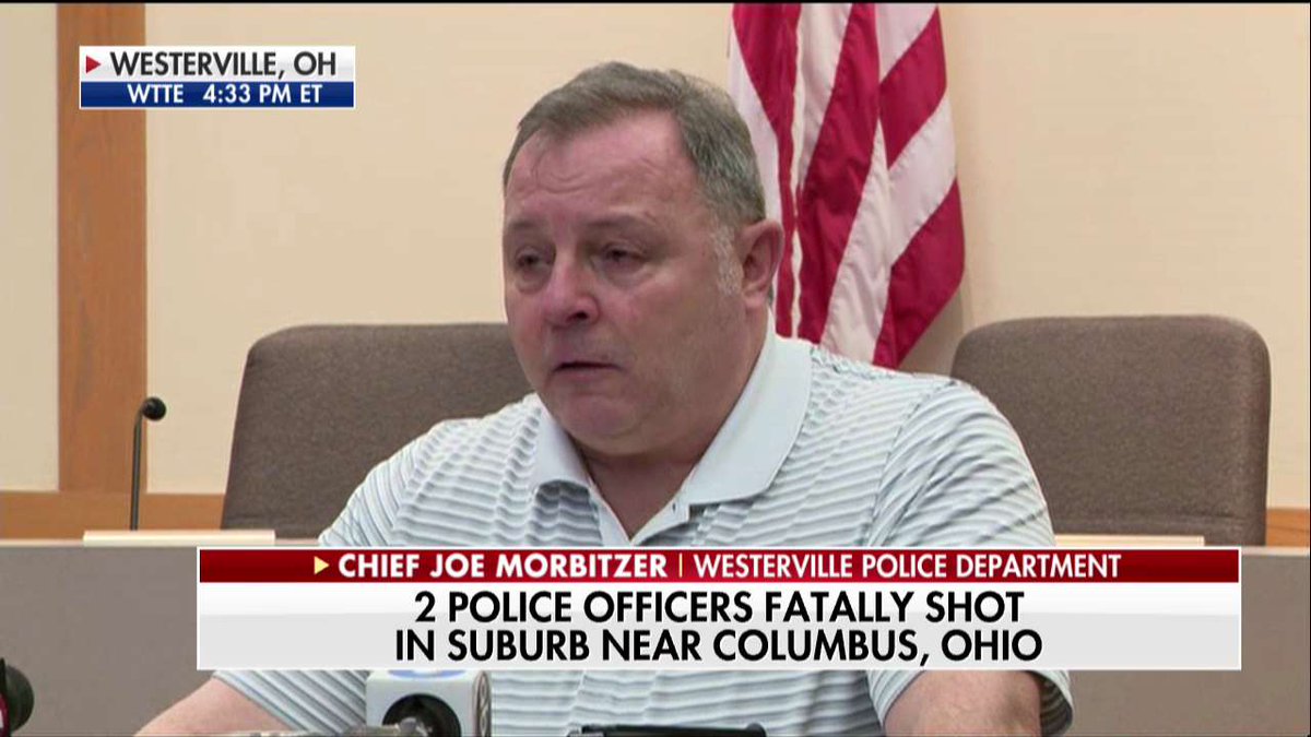 Westerville Police Chief Joe Morbitzer: "Both officers gave their life in protection of others. Those are true American heroes."