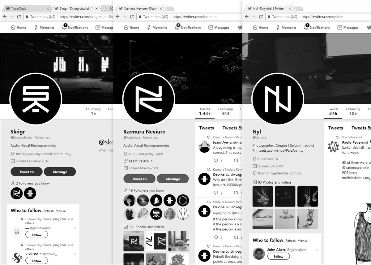 kaemura's tweet photo. @skogrstudio @kaemura &amp; @nyloire branding. Achieved with @hundredrabbits wonderfully minimalist vector program Dotgrid:
https://t.co/0vh51YsS1b https://t.co/5XfjHxUzlb
