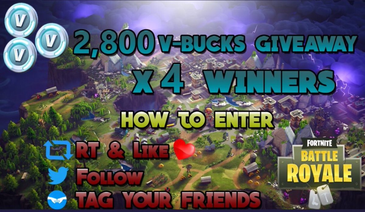 Motiv8Gaming's tweet image. Another giveaway!!! 2,800 V-Bucks are up for grabs for all of you #Fortnite players out there. 4 winners will be chosen. Just like, retweet, follow us, and tag all of your friends! Winners will be announced on Wednesday at 7 pm EST!