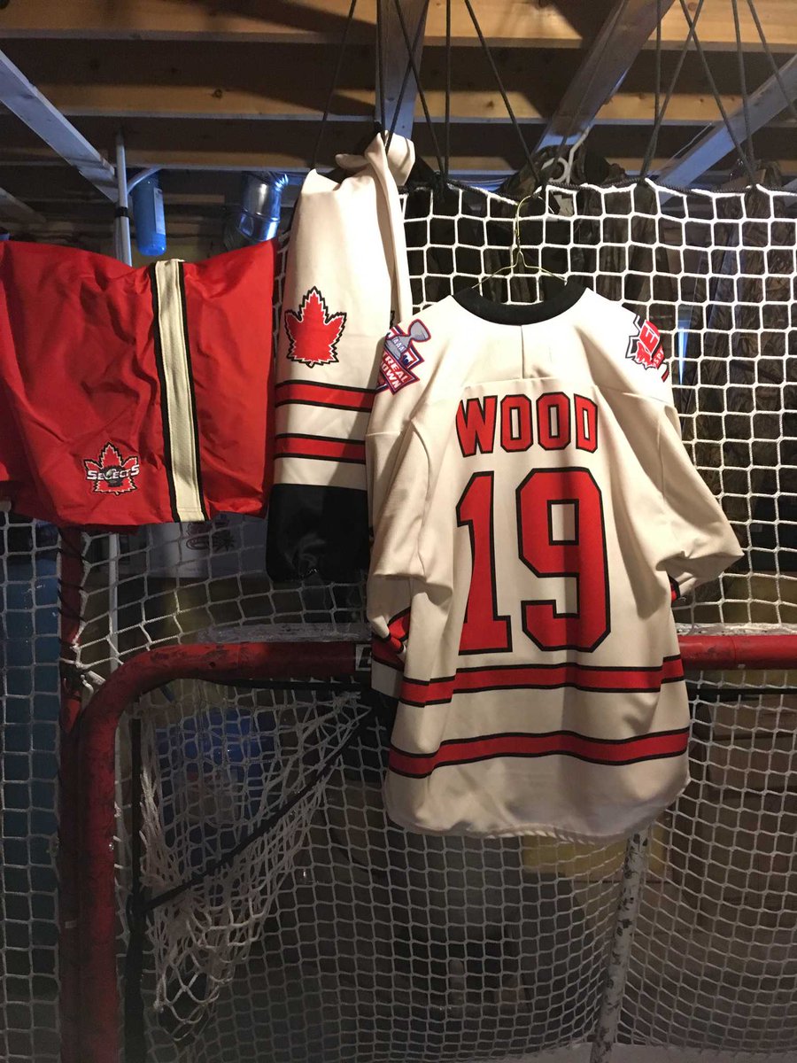 Woody's new Canada East Jersey...very excited to be going to the World Selects tournament and will wear it proudly!!!