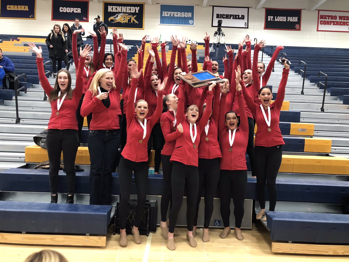 GoTRWarriors's tweet photo. Congratulations to the Henry Sibley Dance 💃 Team for qualifying for the State Tournament next weekend at The Target Center! The girls finished 3rd in Kick today! Congrats, girls. Awesome job! WARRIOR PRIDE https://t.co/sePClOIDqi