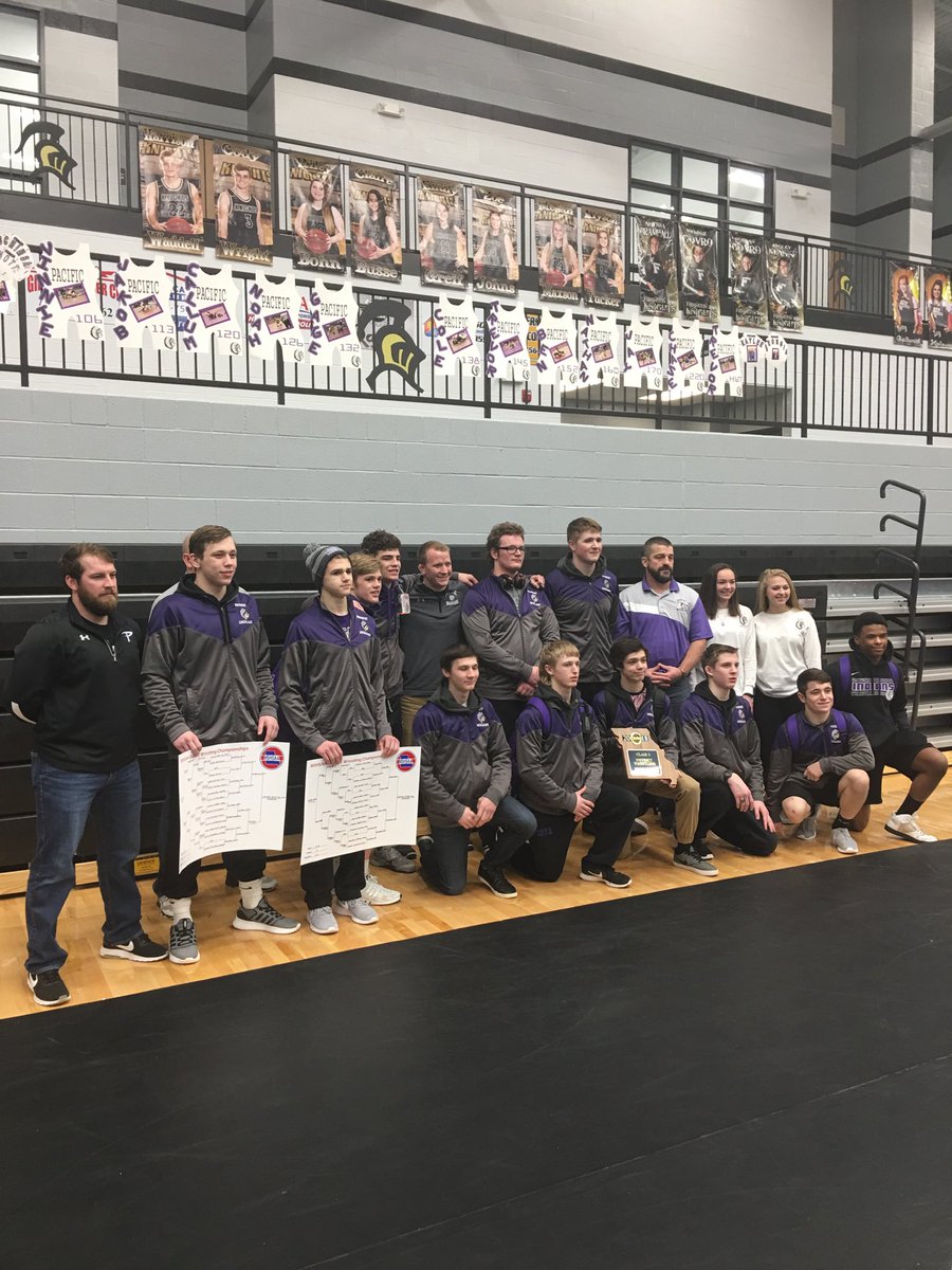 PHS_Athletics's tweet photo. Congrats to our Class 3 District 1 Champs!  9 qualify for the state tournament next week!  #ptownproud https://t.co/QrsG09SNiI