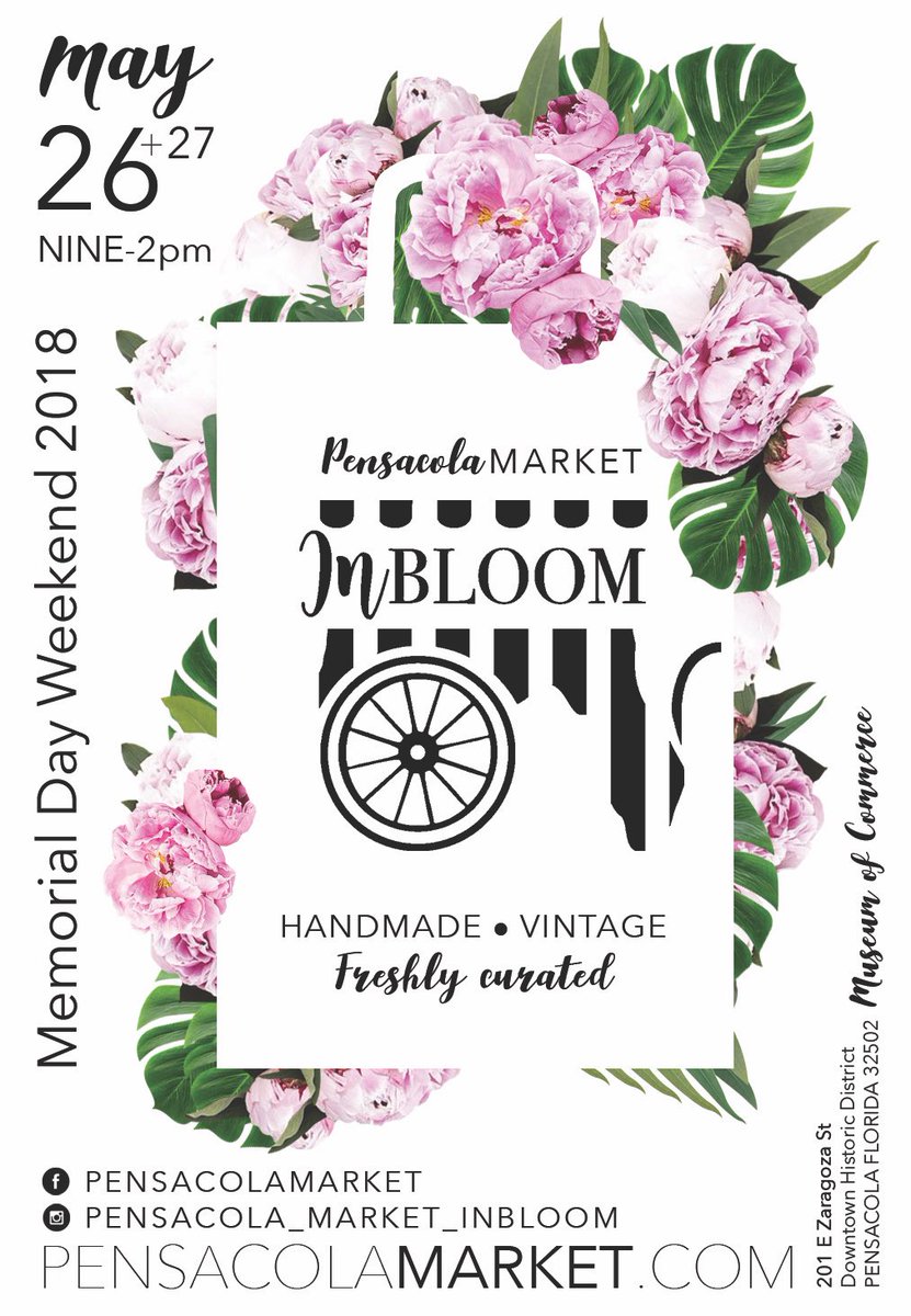 #Pensacola #Market #Inbloom ad preview for Flea Market #Decor #magazine #fleamarketdecor #travelinspiration #visitpensacola #memorialdayweekend #2018 #makermarket #vintageshop #Southern