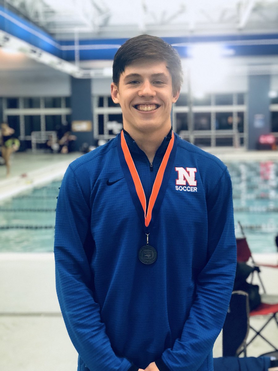 Taking home the silver at states in the 200 free with a time of 1:40.33 @AveryGambill #NCHSAA
