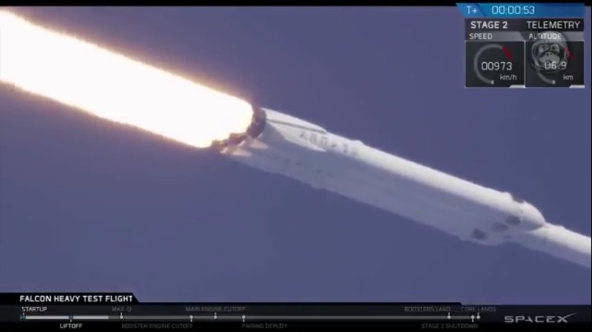 xenonthereaper's tweet photo. #MarsRocket Falcon Heavy Rocket Lift off! 😍 Successful stage 1! https://t.co/zX3Caesl2q
