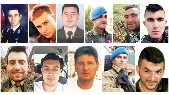 hurriyetekstra's tweet photo. Yüreğimiz yandı... 11 şehit https://t.co/vlltaG0DNf https://t.co/YR6VRmJbwb