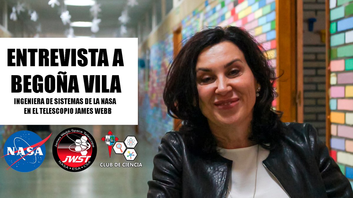 ClubCienciasCAS's tweet image. Hoy como celebración del #DiadelaMujerylaNinaenlaciencia publicamos la entrevista que le hemos hecho a #BegoñaVila ingeniera de sistemas en la @NASAWebb en el proyecto #JamesWebb #telescope #ciencia #nasa #stem #physics #astro @FECYT_Ciencia @Farodevigo youtu.be/aYG4EHI2V7M