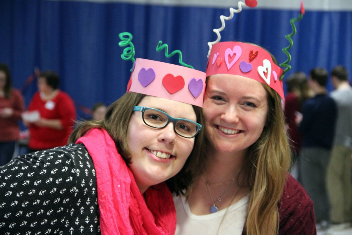 SaintAnselm's tweet photo. ENGAGE WITH INTENTION: Scenes from today's @SACMeeliaCenter annual Valentine's Day Dance. #SACValentinesDayDance #EngageWithIntention https://t.co/Z3AITBuGgw
