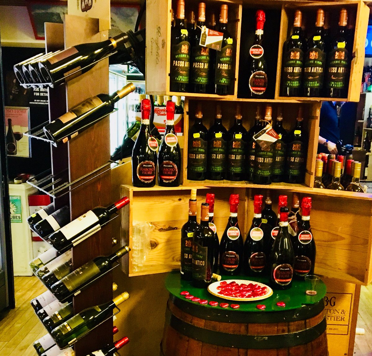 Great day tasting #paladin #RabosoFiore and the velvety smooth #PassoAntico Sardinian Red   <a href="/vineyardltd/">The Vineyard Belfast</a> for Valentine’s Day #SparklingRed