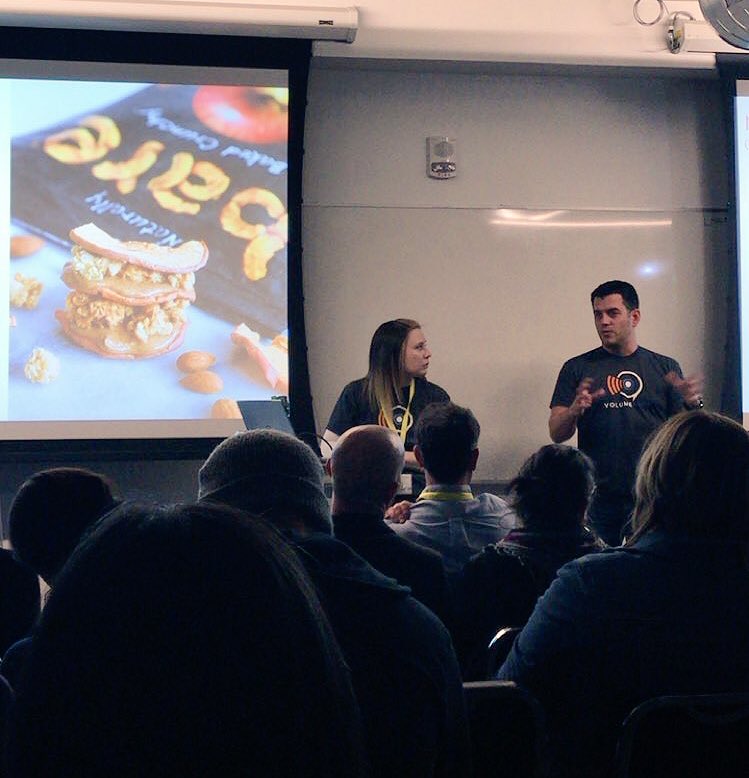 carlywebberwork's tweet photo. I look like I'm mad at @chuckaikens here but I'm probably just agreeing with something smart he said during our presentation. #NatchCom https://t.co/ObvGeUXoN6