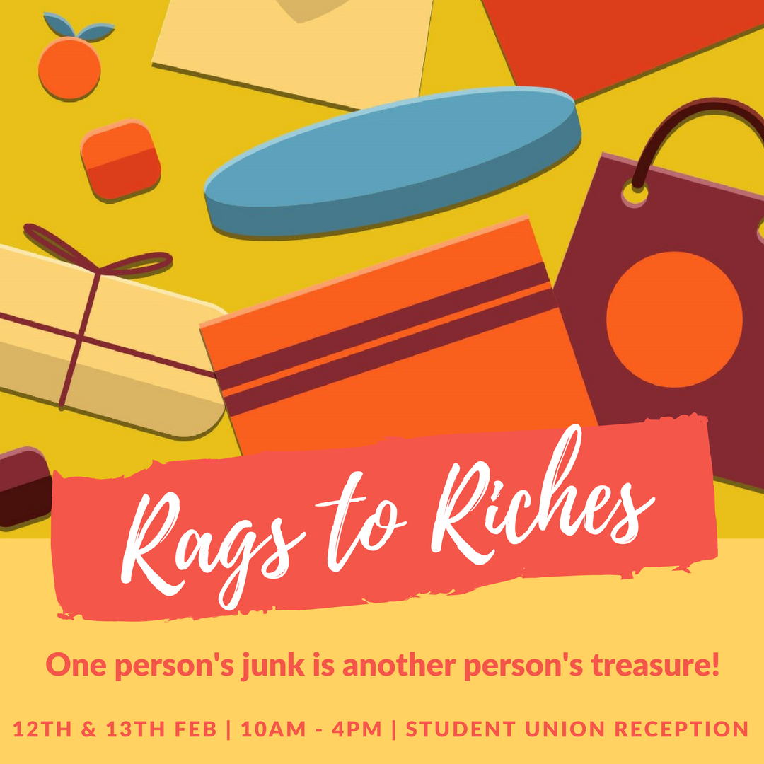 LSBSURAG's tweet photo. Last chance to book a stall for RAG's to Riches event happening Monday &amp; Tuesday 10am - 4pm all raising money for wonderful charities. https://t.co/oA9tD9Hizy