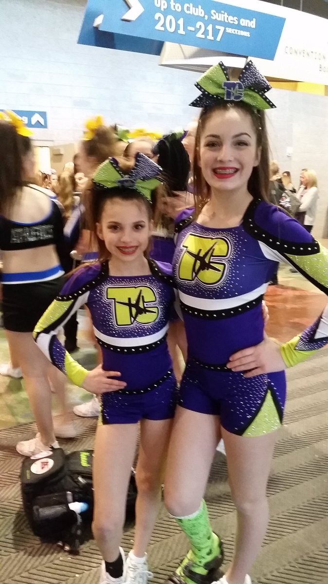 Mrs_Pipp's tweet photo. Hanging out in Council Bluffs, IA watching cheer comps this weekend. One of our CCMS students was on the mat &amp; one was out of commission cheering her team on from the sideline. Love watching this team! #tumblecheer #aspire #teamwatchinski https://t.co/J4oAUla6oU