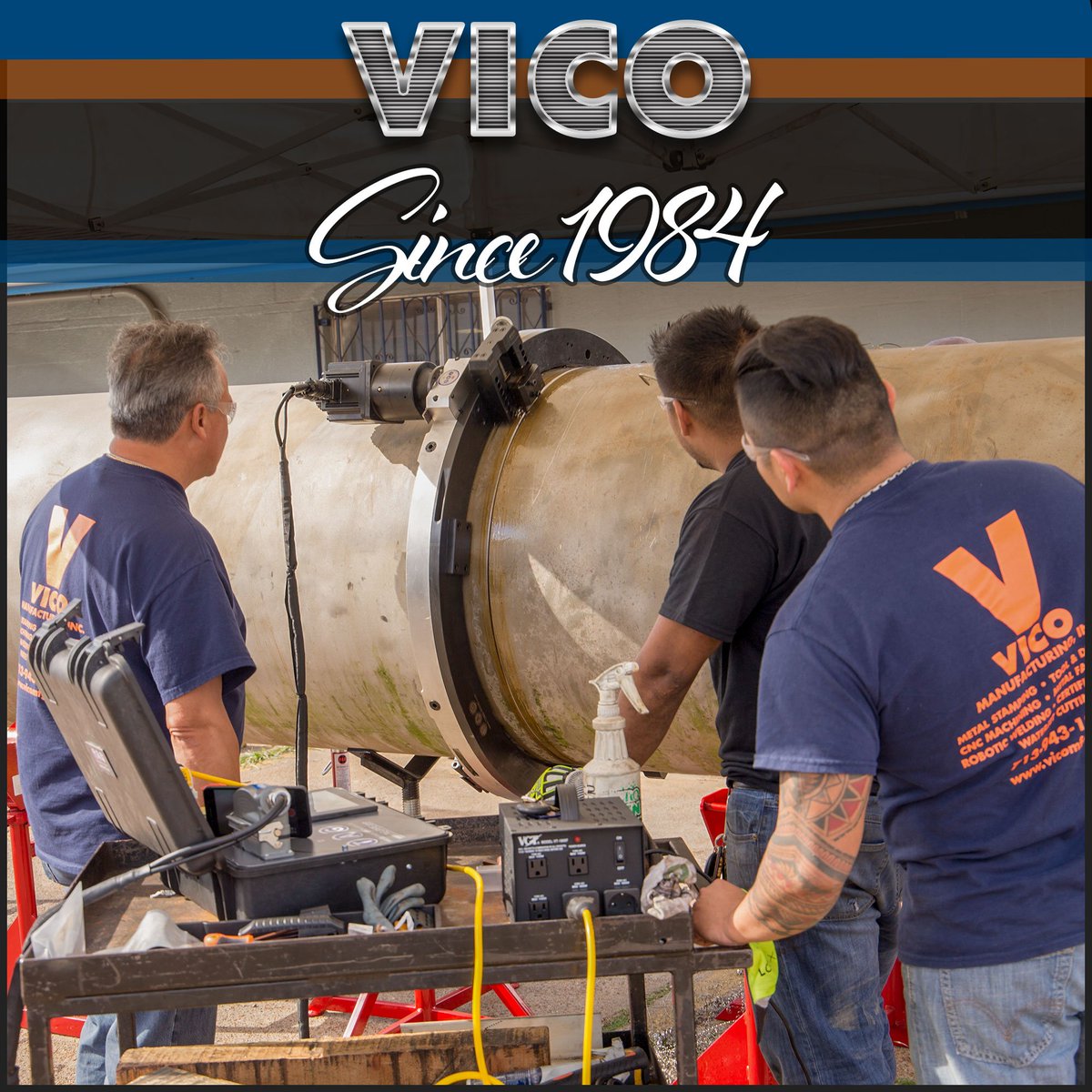 VicoMFG's tweet photo. Vico is a full service design, engineering and precision metal-fab company. Get in touch to find out how we can meet all of your metal fabrication, metal stamping, and tool &amp; die manufacturing runs. For more info please call (713) 943-1924. https://t.co/kEBToXyMR7