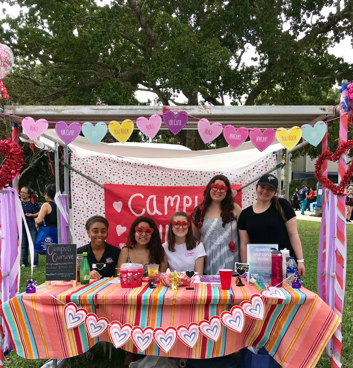 NSU_CC's tweet photo. We had a BLAST at Community Fest today! Our members passed out Valentine's Day themed fortune cookies and candy to spread kindness to our local community! We can't wait for next year's fest already! 💕❤️#nsucommunityfest #ccnsu #spreadthelovensu https://t.co/4UPAAXtM1t