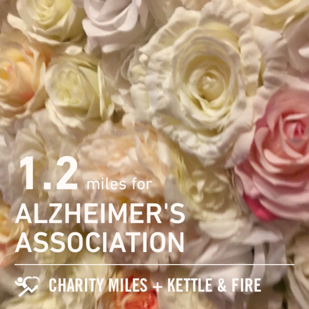 jacee50's tweet photo. 1.2 @CharityMiles for @alzassociation. Thanks to @kettleandfire for sponsoring me. #365FORFSF https://t.co/pd5HFbWKnH