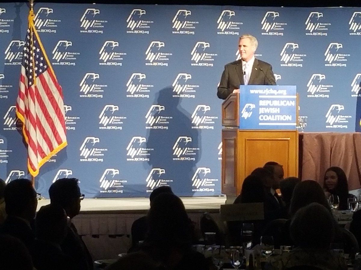 RT @RJC: Now on stage at #RJCVegas, @GOPLeader, Congressman Kevin McCarthy!