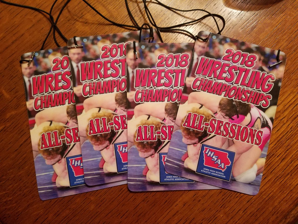 Got home tonight to find these in the mail.  Looks like the Lufts punched our tickets to 'The Well' today too!!  #bestgiftever #celebritystatus #VIP #statewrestlingbound #LuftTuff