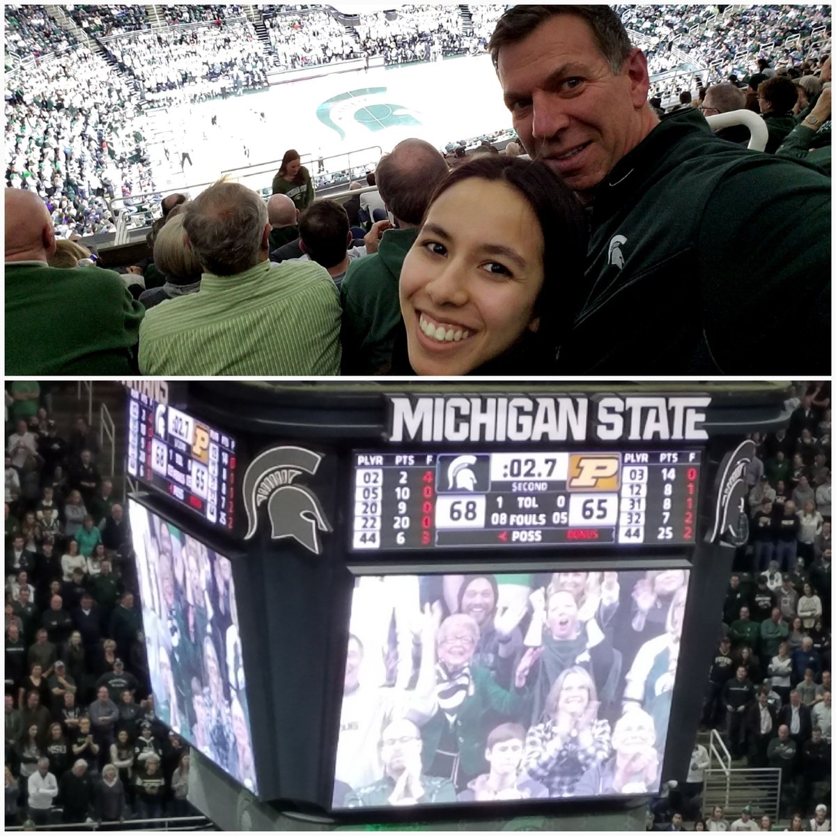 Izzo worked very hard for this one.  Great game, great day! #GoGreen