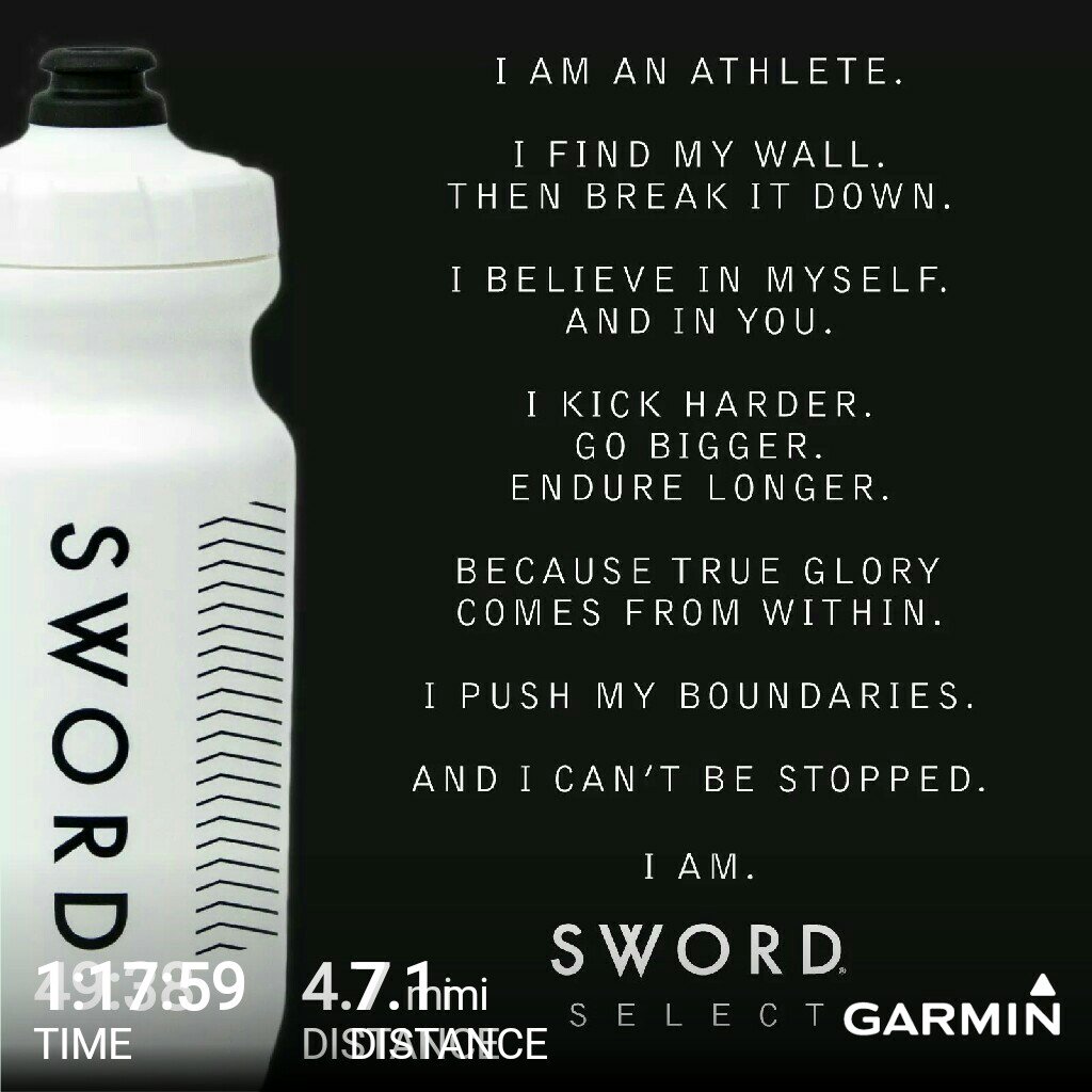 bjthomas44's tweet photo. #drinksword   #pushyourboundaries  #swordselect     #garmin #beatyesterday https://t.co/RzSETdH0Fd
