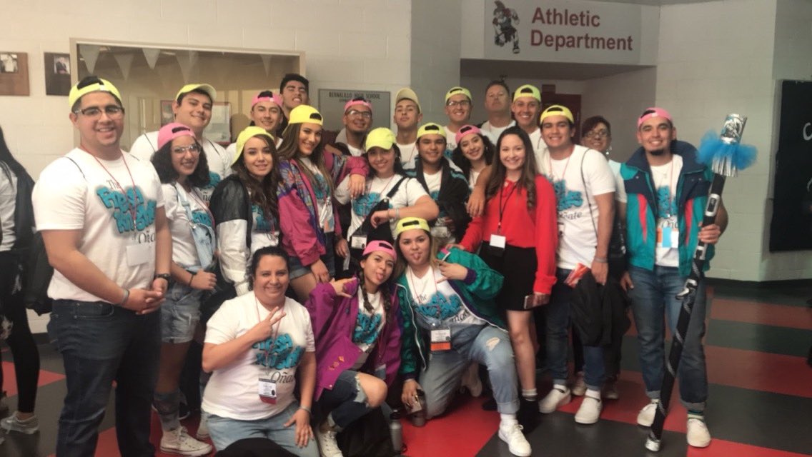 OnateStuco's tweet photo. Oñate Student Council throwin it back to the 90’s! &amp; all dressed up for the NMASC Banquet/Dance @ the State Conference Day 2! 🏰⚔️💙 https://t.co/82Bl1tTpT0