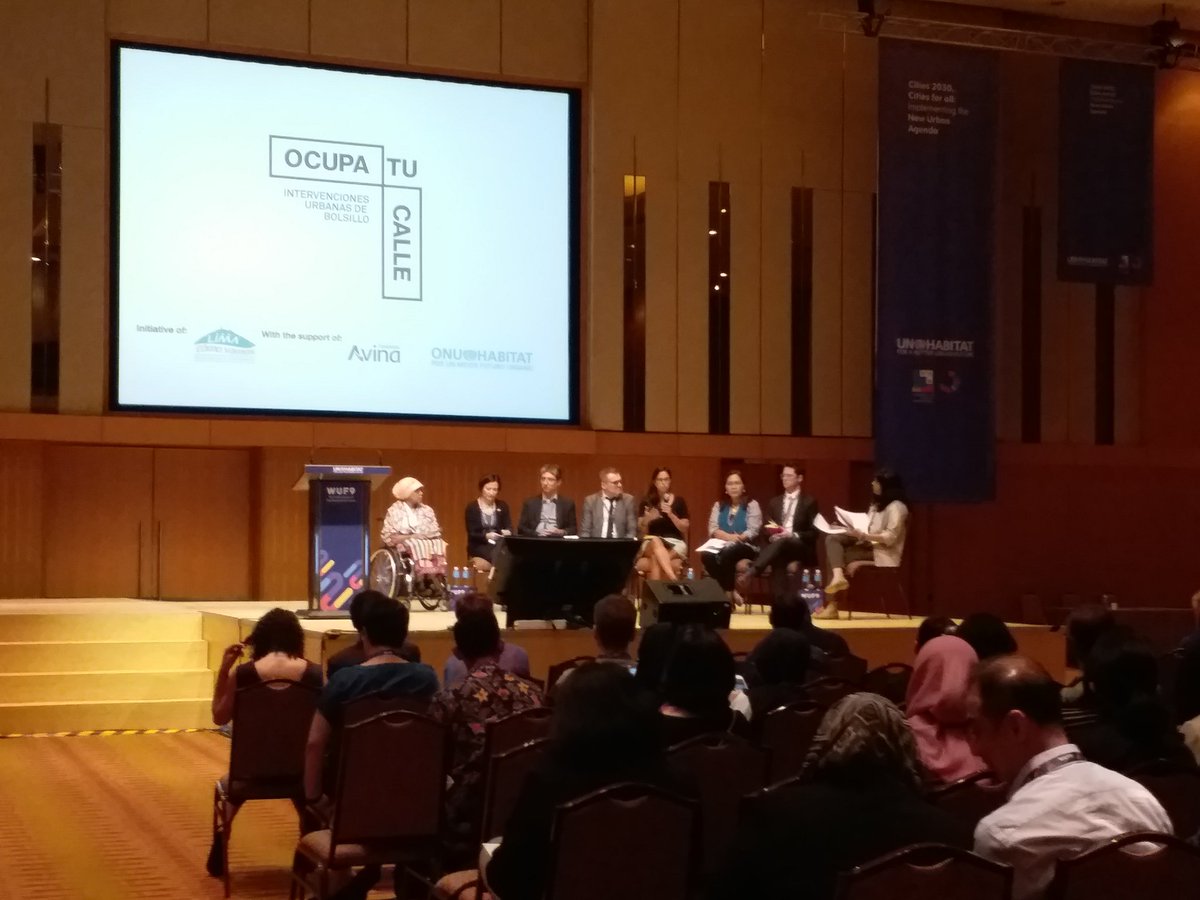 ShipraSuri's tweet photo. #Urbanplanningdesign @wuf9kl2018 - the dialogue session is full. Great opening by @urbanicemsia @UCLG_Saiz @SafetipinApp - threatened public space, inclusive governance, bottom-up policy making some of the issues for the panel to consider! https://t.co/oCeIh62HBC