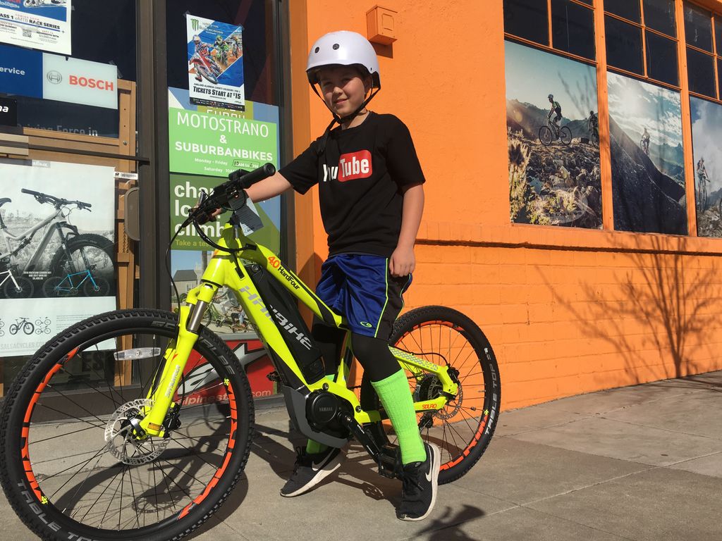 Nice socks YouTube boy #ebike #haibike #socks #kidbike