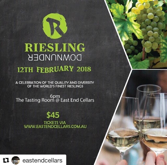 One more sleep till #Adelaide hosts the last hurrah <a href="/RieslingDU/">Riesling DownUnder</a>. Trade &amp; public welcome for this fab finale. #RDU18 cellarhand.com.au/events/rieslin…
