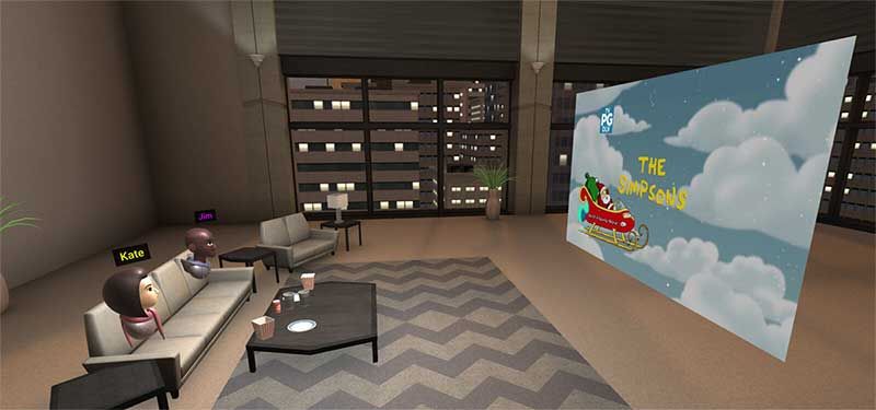 VRCircle's tweet photo. PleVR lets you enjoy your media with four friends in VR

More: https://t.co/j76qroOkVs

#plevr #plex #vrcircle #vr #VirtualReality #Googledaydream #HTCVive #OculusRift https://t.co/SPrjbytoX8