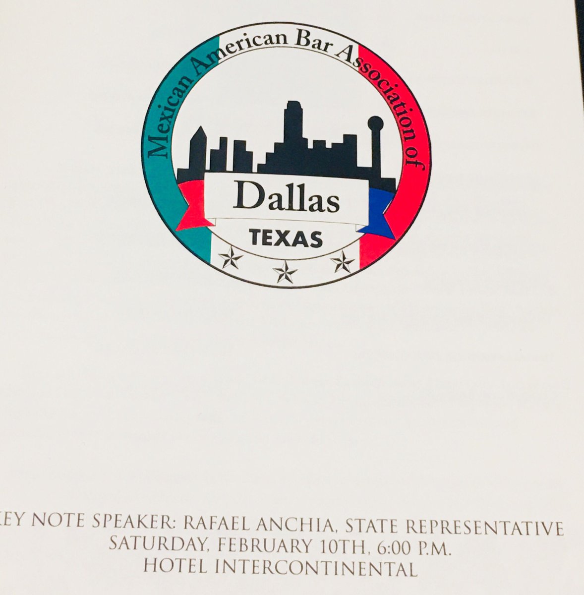 RafaelAnchia's tweet photo. What a great night! Congratulations to the incoming @MABA_Dallas President &amp; Board members!  TY for your leadership.  Enhorabuena to all of the MABA award winners: @jorgebaldor Judge Dale Tillery @tenacallahan281 Judge Ernest White @EricCedillo https://t.co/frkpyMPzAK