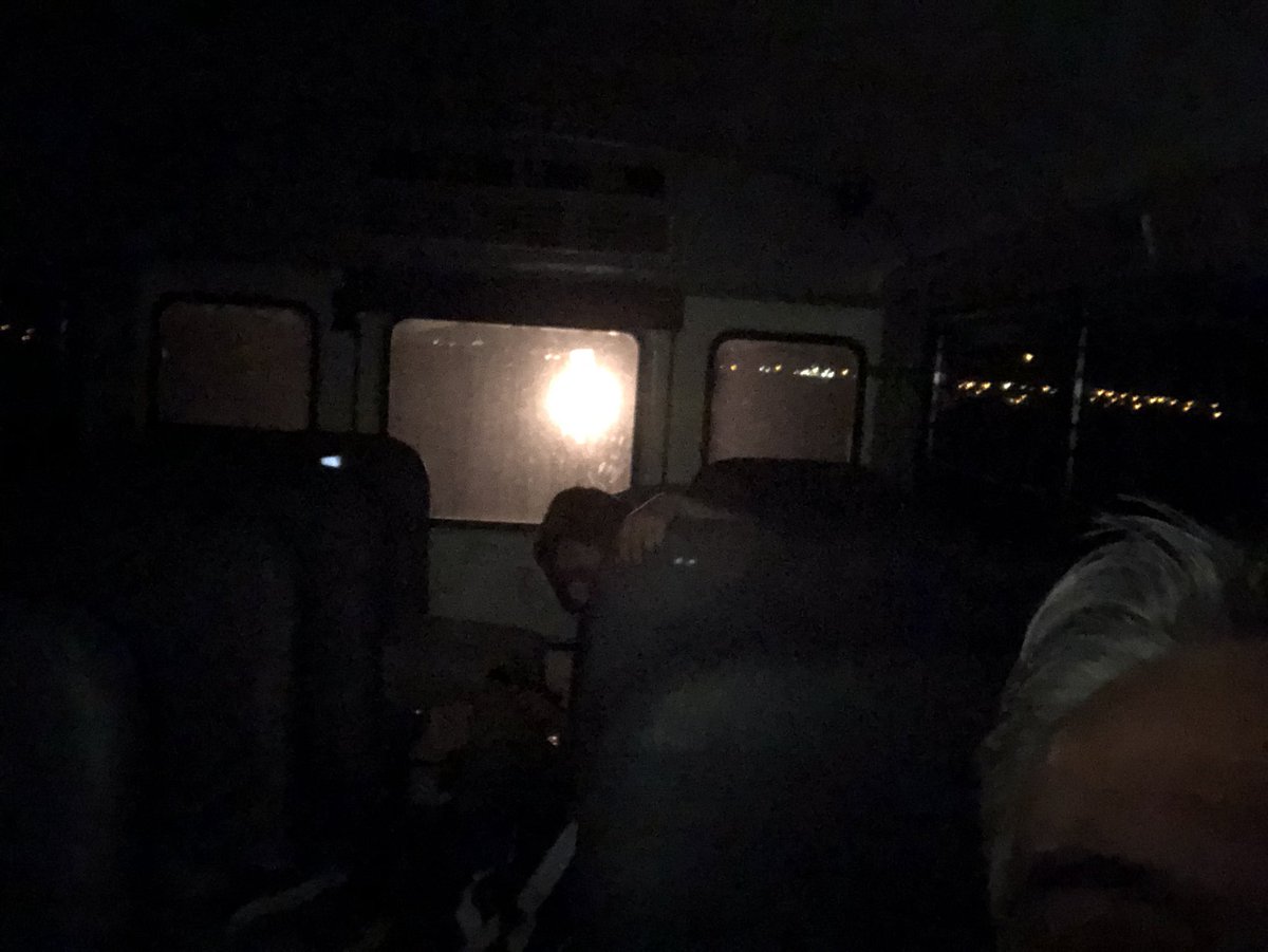 RoweboticNation's tweet photo. 11.5 hrs at Laredo FTC Wildcard #omgrobots + 2 hrs at Palenque Grill = A bus ride home with an exhausted Team #12375, T-Cubed, who gave it their all. Awesome Relic Recovery Season for Nikki Rowe HS. Thanks Mrs. Kaufmann for your support of #omgrobots @FIRSTRGV @FIRSTinTexas https://t.co/iv7Rj7H0W4